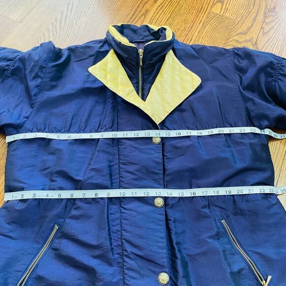 Copper Key Vintage Winter Jacket Snow Ski Anorak 80's 90's Metallic Purple Gold - Picture 11 of 15